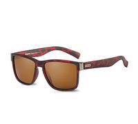 LumiSyne Sunglasses Men Women Polarized Vintage Square Frame Tortoise Pattern Temple Sports Style UV400 Protection With Sunglasses Case For Driving Outdoor Travel Gift