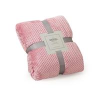 LumiSyne Waffle Honeycomb Throw Blanket Solid Color Luxury Flannel 4 Fluffy Soft Warm Snuggle Blanket Cosy Bedspread Coverlet Bed Cover Decorative Throw For Sofa Bed Armchair 200×230cm