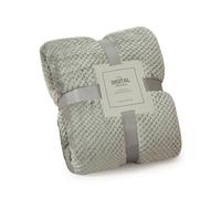 LumiSyne Waffle Honeycomb Throw Blanket Solid Color Luxury Flannel 4 Fluffy Soft Warm Snuggle Blanket Cosy Bedspread Coverlet Bed Cover Decorative Throw For Sofa Bed Armchair 100×150cm