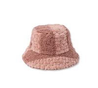 LumiSyne Winter Bucket Hat for Women Men Fluffy Bucket Hat Sherpa Fleece Winter Hats Lamb Wool Color Blocked Check Pattern Adjustable Fit Soft Warm Fisherman Hat for Cold Weather and Matching Clothes