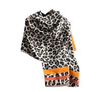 LumiSyne Winter Cashmere Scarf For Women Pashmina Shawls And Wraps Leopard Animal Pattern Classic Fashion Style Reversible Scarves With Tassel Large Long Neck Scarf Soft Warm Stole Wrap