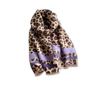 LumiSyne Winter Cashmere Scarf For Women Pashmina Shawls And Wraps Leopard Animal Pattern Classic Fashion Style Reversible Scarves With Tassel Large Long Neck Scarf Soft Warm Stole Wrap