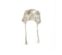 LumiSyne Winter Hat For Women Girls Knit Earflap Hat Cute Cat Ear Shape Trendy y2k Style Furry Knitted Hat With Colorful Dots Long Ear Straps Peruvian Cover Ear Beanie Hat Warm Winter Cap Photo Prop