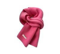 LumiSyne Winter Knitted Scarf For Women Men Australian Wool Scarf Simple Solid Color Ribbed Knit Long Neck Scarf Pashmina Soft Warm Collar Scarf 160×20cm