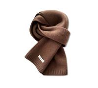LumiSyne Winter Knitted Scarf For Women Men Australian Wool Scarf Simple Solid Color Ribbed Knit Long Neck Scarf Pashmina Soft Warm Collar Scarf 160×20cm