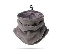 LumiSyne Winter Neck Warmer For Men Women Soft Fleece Lining Neck Gaiter With Adjustable Drawstring Thicken Thermal Snood Face Covering Mask Tube Scarf For Skiing Cycling Running Motorcycle