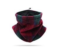 LumiSyne Winter Neck Warmer For Men Women Soft Fleece Lining Neck Gaiter With Adjustable Drawstring Thicken Thermal Snood Face Covering Mask Tube Scarf For Skiing Cycling Running Motorcycle