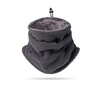 LumiSyne Winter Neck Warmer For Men Women Soft Fleece Lining Neck Gaiter With Adjustable Drawstring Thicken Thermal Snood Face Covering Mask Tube Scarf For Skiing Cycling Running Motorcycle
