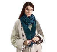 LumiSyne Winter Premium Cashmere Scarf For Women Classic Solid Color Wool Scarf With Tassel Soft Long Pashmina Scarves Warm Shawl Wrap
