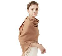 LumiSyne Winter Premium Plain Cashmere Scarf For Women Pashmina Tassel Soft Wool Long And Thickened Shawl Wrap