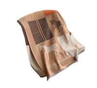 LumiSyne Winter Scarf Cashmere Shawl Color Blocked Plaid Retro Horse Pattern Reversible Scarves With Tassels Large Long Pashmina Scarf Lightweight Warm Stole Wrap