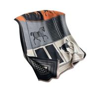 LumiSyne Winter Scarf Cashmere Shawl Color Blocked Plaid Retro Horse Pattern Reversible Scarves With Tassels Large Long Pashmina Scarf Lightweight Warm Stole Wrap