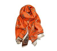 LumiSyne Winter Scarf Cashmere Shawl For Women Letter And Retro Horse Pattern Warm Pashmina Scarves With Tassel Soft Long Wraps Stole