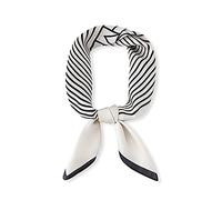 LumiSyne Women Classic Stripe Large Square Scarf 90x90 Commuting Style Kerchief Neck Scarf Bandana Clothing Decoration Silky Warm Scarf