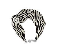 LumiSyne Women Fashion Silk Scarf Necklace Convenient Magnetic Buckle With Bling Rhinestone Small Narrow Neckerchief Decorative Clavicle Chain Jewelry Neck Scarf Headdress Hairband Pendant Scarf