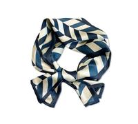 LumiSyne Women Skinny Silk Scarf Narrow Long Neckerchief Geometric Pattern Classic Retro Style Lightweight Scarves Decorative Neck Scarf Headdress Hairband Bandanas