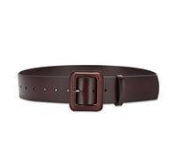 LumiSyne Women Wide Leather Belt Classic Solid Color Large Square Buckle Ladies Waistband Retro Cinch Belt High Waist Wide Belt For Dress Shirt Jumpsuit Overcoat