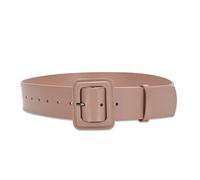 LumiSyne Women Wide Leather Belt Classic Solid Color Large Square Buckle Ladies Waistband Retro Cinch Belt High Waist Wide Belt For Dress Shirt Jumpsuit Overcoat