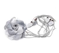 LumiSyne Women's Braided Rope Belt Thin Waist Belt With Chiffon Flower Decoration Bead Leaf Pendant Romantic Bohemian Style Vintage Knotted Rope Chain Belt Dress Belt For Beach Vacation Wedding Party