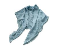 LumiSyne Women's Crinkle Scarf Square Scarves Solid Color Cotton Linen Feel Scarf With Pleated Texture And Lace Trim Vintage Literary Style Lightweight Soft Head Scarf Neck Scarf Shawl