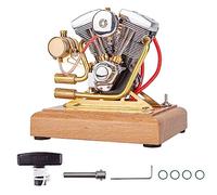 Lumitex Combustion Engine Model Kit, RETROL 4.2CC OHV V-Twin Cylinder Four-stroke Motor Gasoline Internal Combustion Engine, Experiment Educational Model for Kids