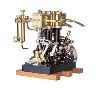 Lumitex Stirling Engine Model Kit - Double Cylinder Reciprocating Steam Engine Model without Boiler for Steam Model Ships Above 80 cm - Artwork Ornaments for Adults - Science Educational Toys