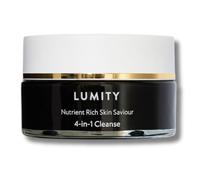 Lumity Skin Nutrients 4-in-1 Cleanse 100ml - Natural Botanical Balm with Activated Charcoal & Jojoba Beads - Gently Removes Makeup, Exfoliates, Hydrates & Brightens - Vegan & Cruelty-Free