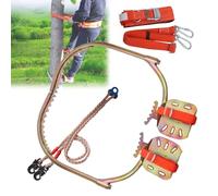 Lumivex Carbon Steel Tree Climbers Spikes, 16'' 18'' 20'' Portable Climbings Gear 1 Pair, for Picking Fruit, Coconut, Load-330lbs(13-25ｃm/5.1-9.8inch)