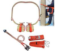 Lumivex Carbon Steel Tree Climbing Spikes, for Picking Fruit, Coconut, Wooden Pole Climbers, 500mm/19.7, 300mm/11.8''(15-30cm/5.9-11.8inch)