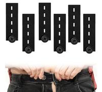 Lumivra Trouser Waist Extender Set - Adjustable Plastic Button Extenders for Pants Jeans Skirts - Comfortable Waist Expansion for Men and Women - Easy to Use, Reusable, No-Sew Solution