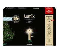 Lumix® Superlight Bavaria 77911 Mini Wireless LED Christmas Tree Candles Set of 6 Extension Set Ivory 9 cm Warm White Made in Germany