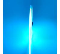 LumiyaHalo ICE Blue COB LED Strip Light, 24V 3mm Narrow Width, 400LEDs/M, CRI>90, Dotless Uniform Flexible LED Tape for Bedroom, Under Cabinet Lighting (DC24V, Ice Blue)