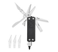 Lumlofte E1 Pocket Multi-Tool, Mini Multi Tool 10 in 1 Camping Accessories/Hiking Accessories EDC Multitool with Scissors, File, Bottle Opener, Dual Purpose Screwdriver, Multitools Gifts for Men