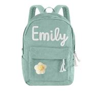 Lumlofte School Bags for Girls Boys Personalised Backpack with Name Custom Embroidered Corduroy Backpack Children's Backpacks Personalised Kids Backpacks for Girls Boys Back to School Gifts