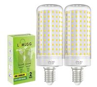 Lumlog E14 LED Corn Light Bulbs Cool White 6000K, 180W Incandescent Bulbs Equivalent, 2950LM Corn LED Bulb for Ceiling Lamp, Wall Lamp, Desk Lamp, Pack of 2