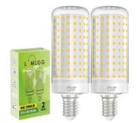 Lumlog E14 LED Corn Light Bulbs Natural White 4000K, 180W Incandescent Bulbs Equivalent, 2950LM Corn LED Bulb for Ceiling Lamp, Wall Lamp, Desk Lamp, Pack of 2