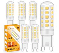 Lumlog G9 Led Bulbs, 3W Natural White Light Bulbs, Equivalent to 30-40W Halogen, 400Lm, 4000 Kelvin 220-240V No Flicker Non-Dimmable Energy Savingor Lighting Decor [Energy Class D] (6 Pack)