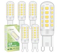 Lumlog G9 Led Bulbs Cool White 6-Pack, 3W 510Lm, 6000 Kelvin G9 Led Light Bulb, Equivalent to 30-40W Halogen, 220-240V No Flicker Non-Dimmable Energy Saving, for Home Lighting Decor [Energy Class C]