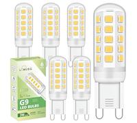 Lumlog G9 Led Bulbs Natural White 6-Pack, 3W 510lm 4000 Kelvin G9 Blubs, Equivalent to 30W-40W Halogen, 220-240V No Flicker Non-Dimmable Energy Saving, for Home Lighting Decor [Energy Class C]