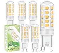Lumlog G9 Led Bulbs Warm White 6-Pack, 3W 510 Lm 3000 Kelvin G9 Led Light Blubs, Equivalent to 30-40W Halogen, 220-240V No Flicker Non-Dimmable Energy Saving, for Home Lighting Decor [Energy Class C]