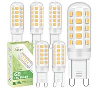 Lumlog G9 Led Bulbs Warm White 6-Pack, 3W 510 Lm 3000 Kelvin G9 Led Light Blubs, Equivalent to 30-40W Halogen, 220-240V No Flicker Non-Dimmable Energ