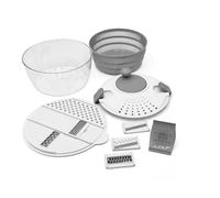 Lumme Salad Spinner Vegetable Chopper Multifunctional includes a shredding board with multiple blades, easy to use, Spin dry, and chop your favorite Salad greens, fruits, and Vegetables…