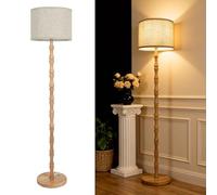 LumniexDesigns Wood Floor Lamp for Living Room, Elegant Standing Lamp with Solid Stable Structure, Tall Lamp with Natural Oak Finish, Warm Light for a Relaxing, Bedroom and Inviting Home Atmosphere