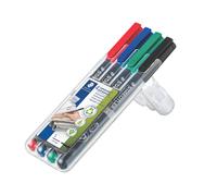 Staedtler Lumocolour Non-Permanent Fine Assorted (Pack of 4) 316-WP4