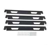 LumoCheefy Metal Wall Mount for Toughbuilt for Stacktech Tool Boxes, Heavy Duty Mounting Brackets, Black (4 Pieces)