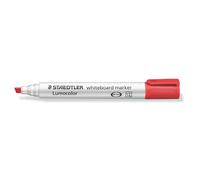 Lumocolor whiteboard marker chisel tip red
