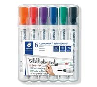 Staedtler Lumocolor 351 Drywipe Marker Assorted Pack of 6 351 WP6