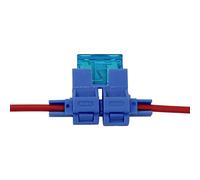 Lumonic 5X Car Fuse Holder 0.5-0.8mm² 10A Backup + 19mm 15A Flat Fuses Insulation Displacement Technology