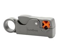 Lumonic Coax Stripping Tool with 2 Stages for Compression Connectors - For RG58, RG59, RG6, F Connector, BNC and Compression Connector, Two Blades in One Operation, Metal Blades, Series Assembly