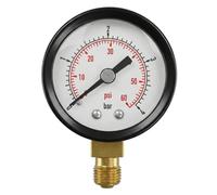 Lumonic I Pressure Gauge 0-16 Bar I 1/8 Inch I Class 2.5 I Connection Bottom I Diameter 40 mm I Pressure Gauge I for Compressed Air and Water
